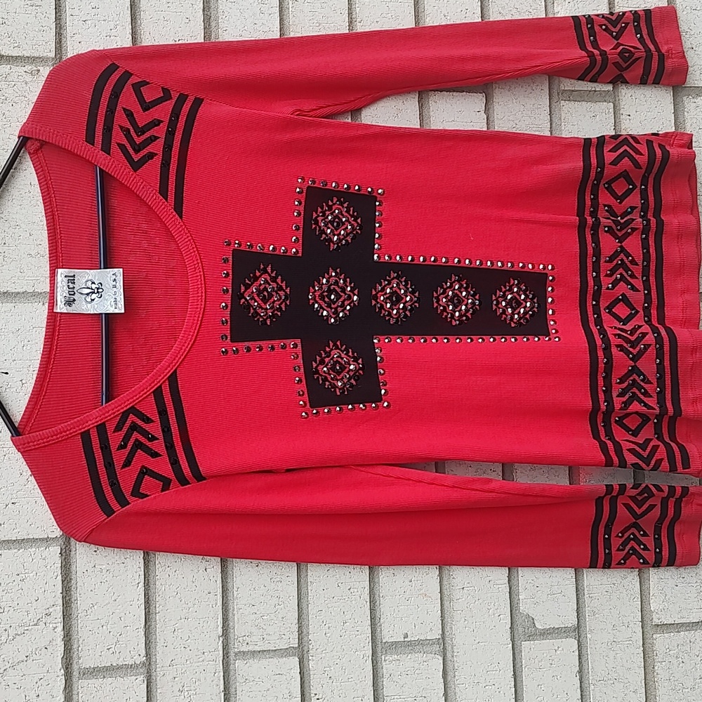 Red & Black Top - Picture 2 of 10